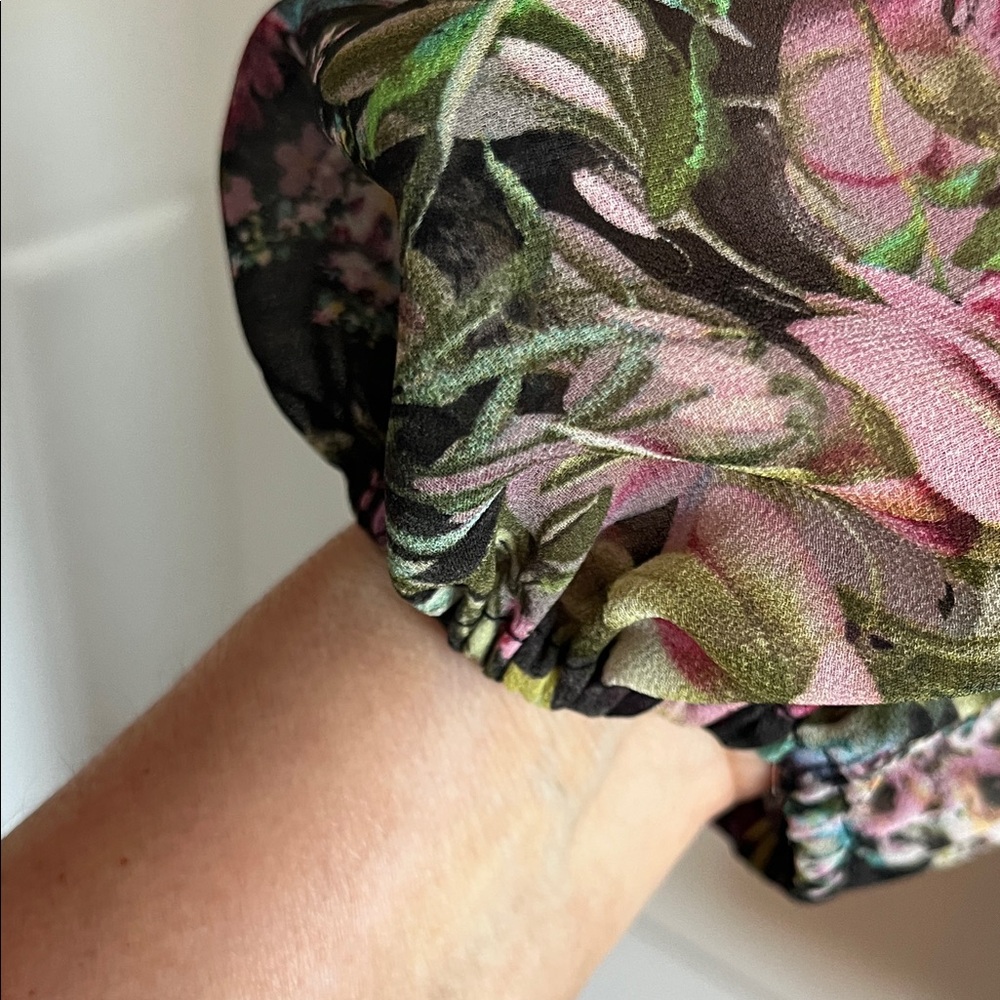 Lucy Paris Multicolor Floral Tiered Dress NWT Size XL - Picture 5 of 9